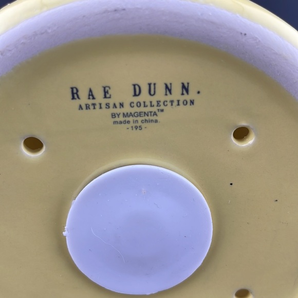 Rae Dunn Yellow Homebrew Ceramic Teapot Birdhouse 5.5" - Picture 2 of 2